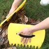 Leaf Grabbers Comfortable Handheld Leaf Rake Serrated Outdoor Leaf Trap for Picking Up Leaves Grass for Clippings Shrubs Garbage