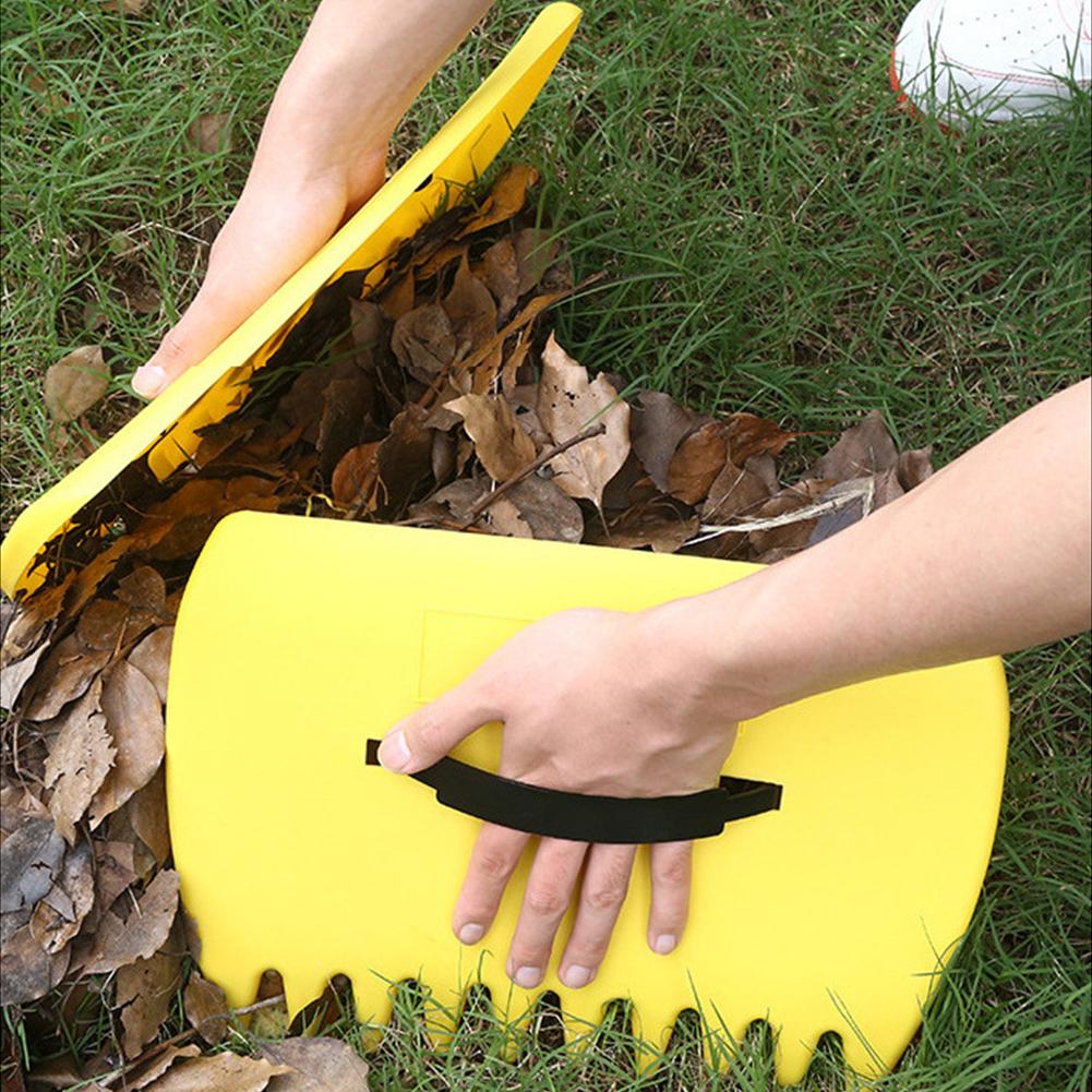 Leaf Grabbers Comfortable Handheld Leaf Rake Serrated Outdoor Leaf Trap for Picking Up Leaves Grass for Clippings Shrubs Garbage