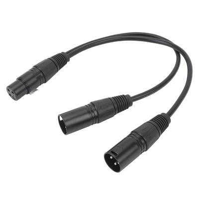 XLR Buchse auf Dual XLR Stecker Kabel XLR Splitterkabel 3-polig XLR Buchse auf Dual Stecker Patch Y-Kabel Bal