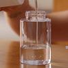 Cleaner Bottle Clear Bottle Push Down Empty Lockable Pump Dispenser Bottle for Nail Polish and Makeup Remover