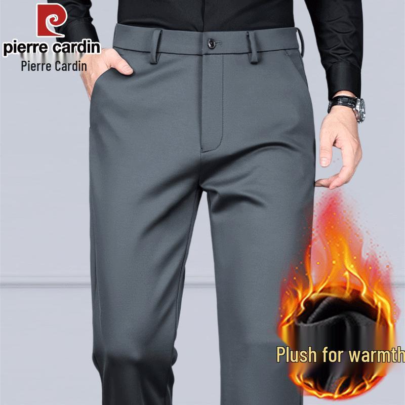 Pierre Cardin Men's Silk-Blend Business Casual Trousers