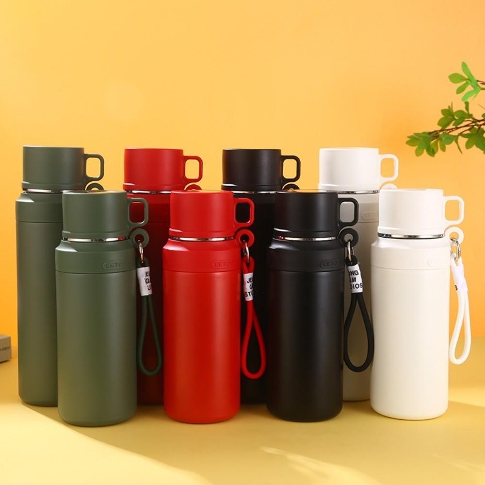 Double Wall Portable Water Cups 800ml Insulated Drinking Cup Reusable Vacuum Flasks  Office Use