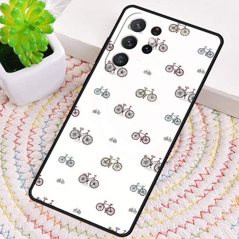 BIKE CYCLING art soft Phone Case for Samsung Galaxy note 10 pro S26 Ultra S23 S24 FE S25 S21 S22 PLUS shockproof Cove