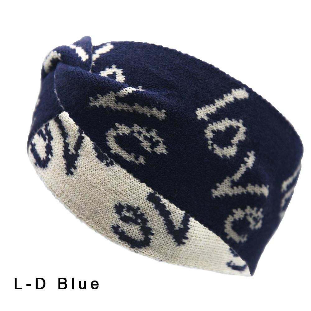 Autumn and Winter Keepwarm Knitted Twist Headband Workout Running Sport Elastic Hair Bands for Women's Turban Hair Wrap
