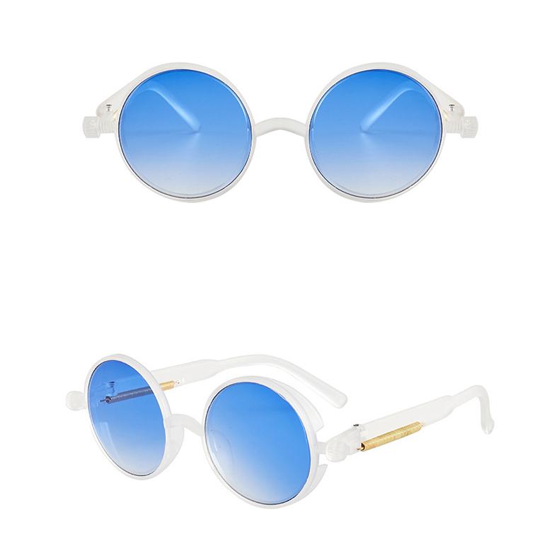 Vintage Punk Steampunk Sunglasses UV400 Round Frame Design Colored Lenses Glasses Eyewear Gothic Men Women Sunglasses Steampunk