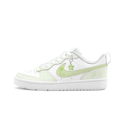 Court Borough Big Fish Manufacturing, Lime Star Whisper Leather Abrasion Resistant Breathable Low Top BQ5448-100(Team1792-)