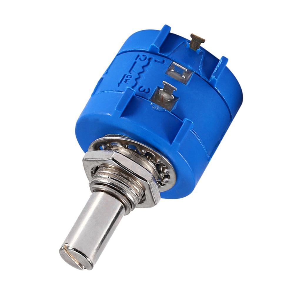 10 Turns Wirewound Potentiometer 10K Ohm Multi-Turn Potentiometer  Electronic Circuits