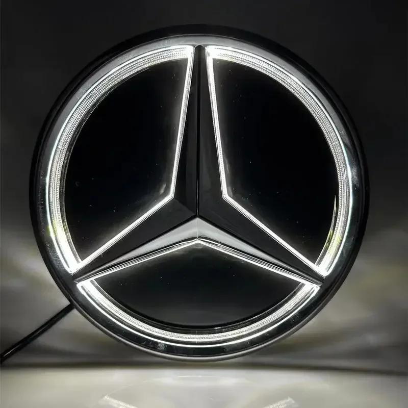 Car Front Grill Logo Light LED Badge Sticker Luminous Decorative Light For Mercedes Benz Amg A B C GLK GLE W205 W204 W213 W2531