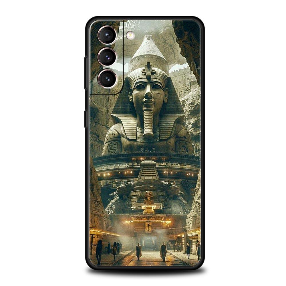 Ancient Egypt Egyptian God Pyramid Phone Case For Samsung Galaxy S25 Edge S24 S23 S22 S21 Ultra S20 FE 5G S10 S10E S9 Plus Cover