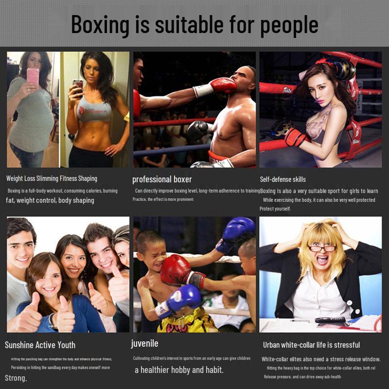 Hängender Box- & Taekwondo-Sandsack für Fitnesstraining - Indoor-Tumbler für Erwachsene & Kinder