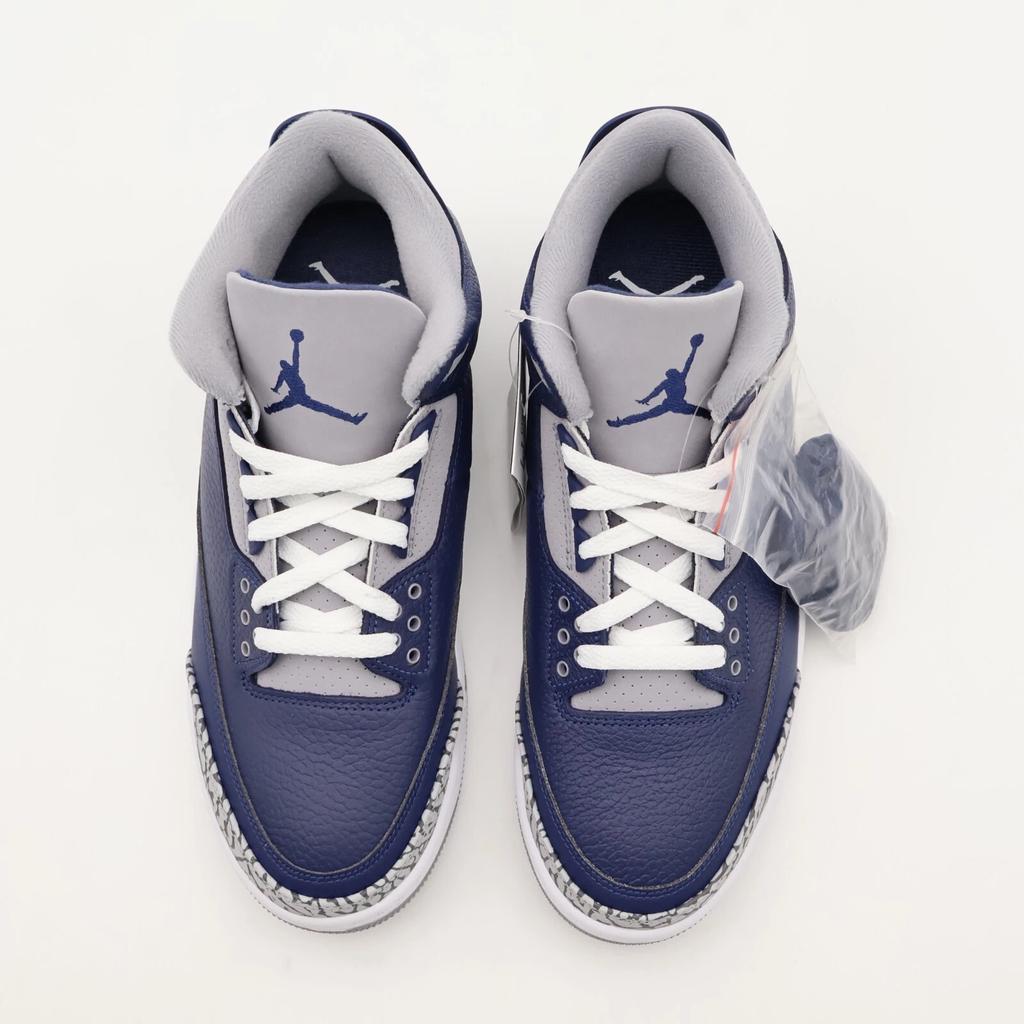 CT8532-401 Nike Air Jordan 3 Retro Midnight Navy Georgetown Grey Blue (Men's)