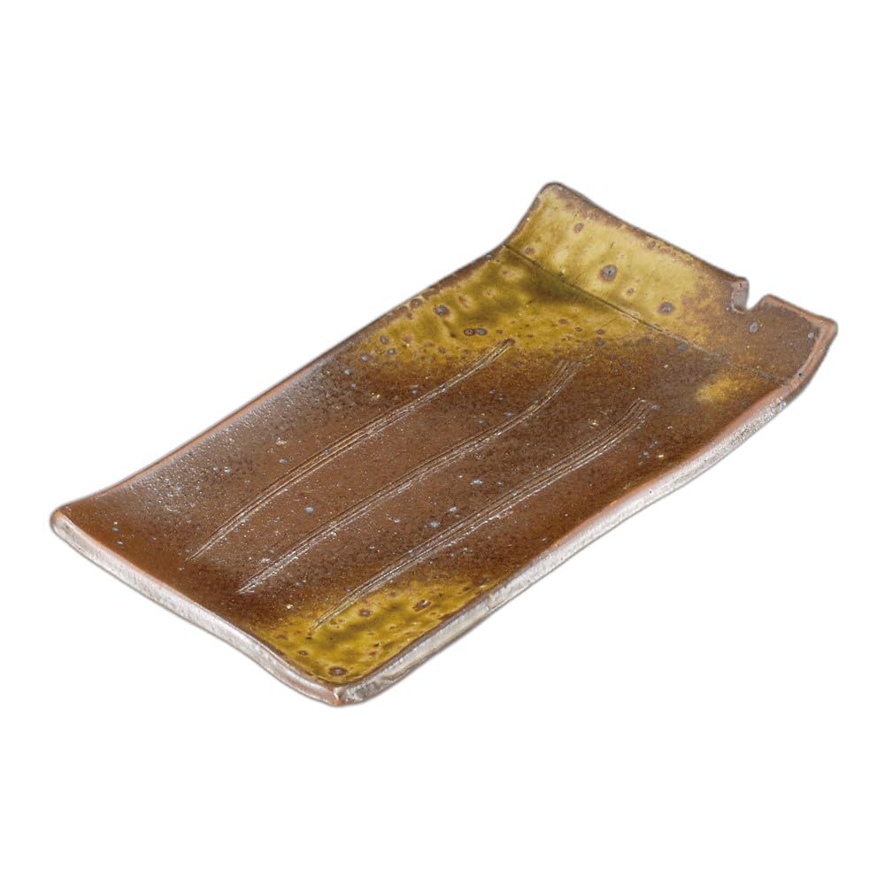 

skewer plate Yakimono plate Bizen-style (small) [16.5×10×2.5cm]