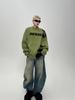 Unisex Color Block Distressed Knit Cardigan - Autumn/Winter Loose Fit Sweater