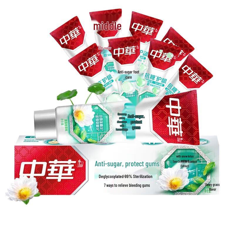 Zhonghua Anti-Sugar Gum Care Toothpaste - Morning Dew Grass Flavor