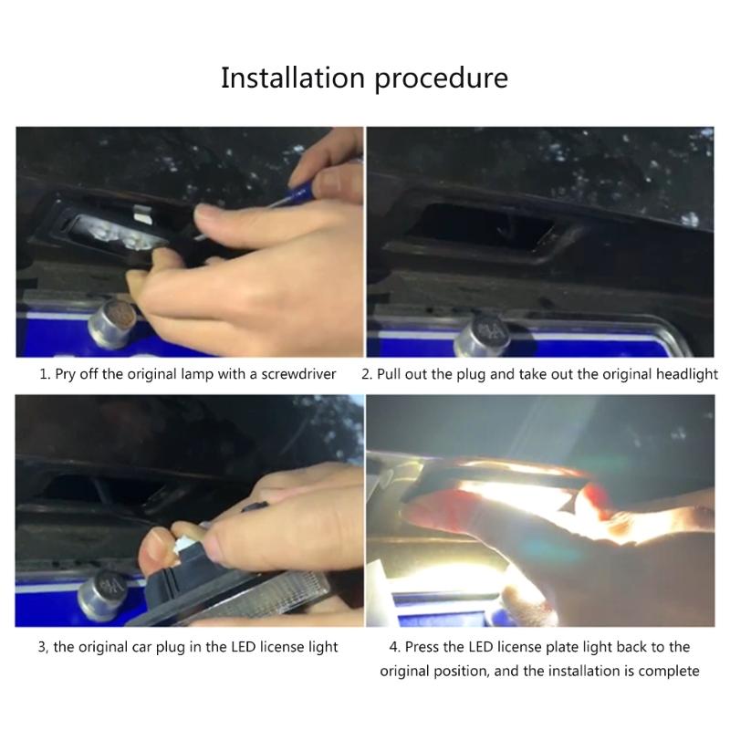 Convenient LED License Plate Light LED Number Plate Lamp for C-MAX MK2 03-08
