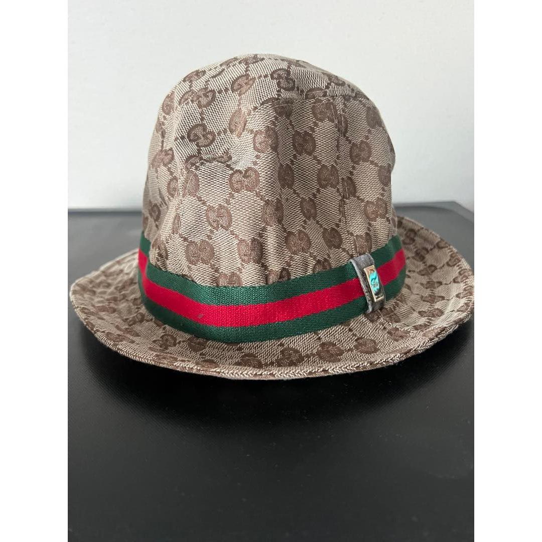 Used GUCCI GG pattern bucket hat L size