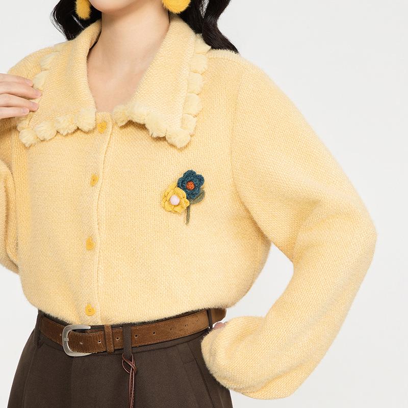 Zhang Jiayuan Women's Winter Warm Thickened Long Sleeve Lapel Shirt #G14888