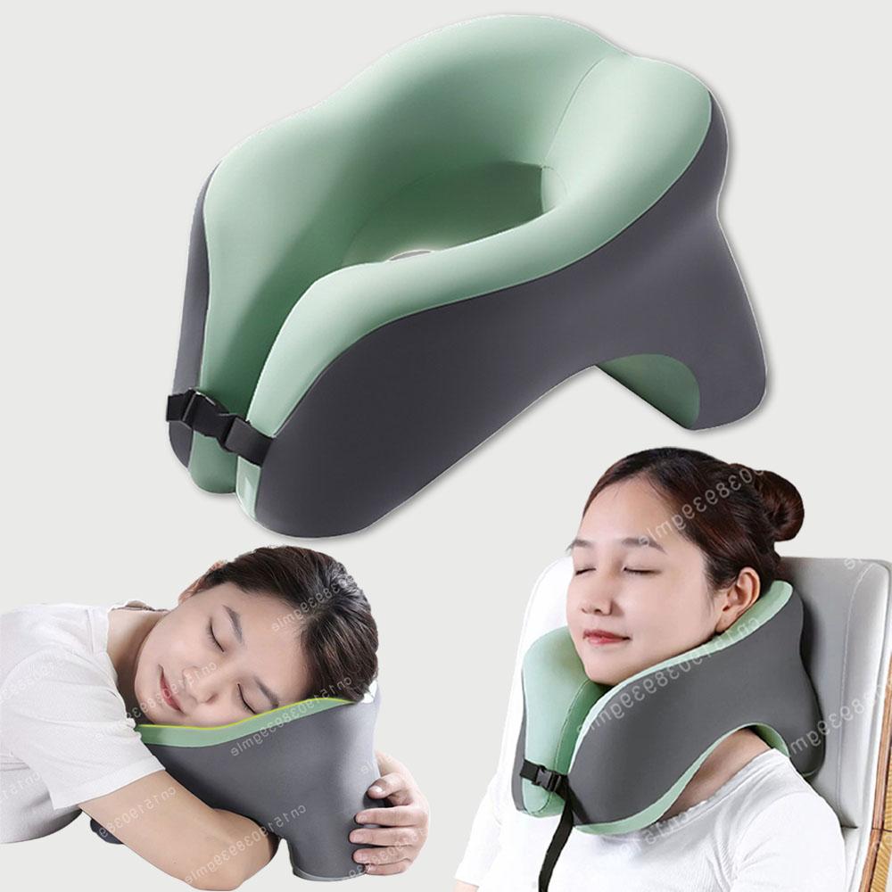 U-Shaped Memory Foam Pillow Face Cushion Ergonomic Head Neck Cervical Support Travel Office Nap Neck Guard Sleeping Pillow