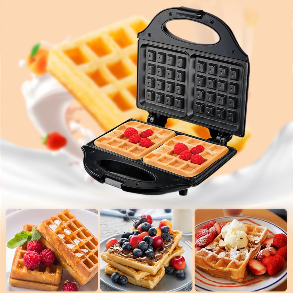 Kochküchengeräte Multifunktions-Frühstückswaffelautomat Antihaft-Gusseisenpfanne Professioneller Elektrischer Waffelmaker