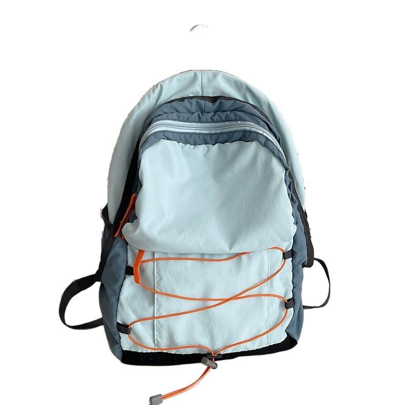 Outdoor Contrasting Color Backpack Trendy Light Travel Bag Mountaineering High-quality Junior High School Students Small Backpack