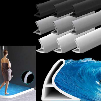 Silicone Water Stopper Self-Adhesive Bendable Flexible Water Retaining Strip Bathroom Door Dry Wet Separation Shower Dam Barrier