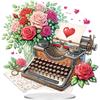 Acrylic 2D Flat DIY 5D DIY Diamond Art Tabletop Decorations Diamond Painting Desktop Decorations for Home Office Desktop Decor