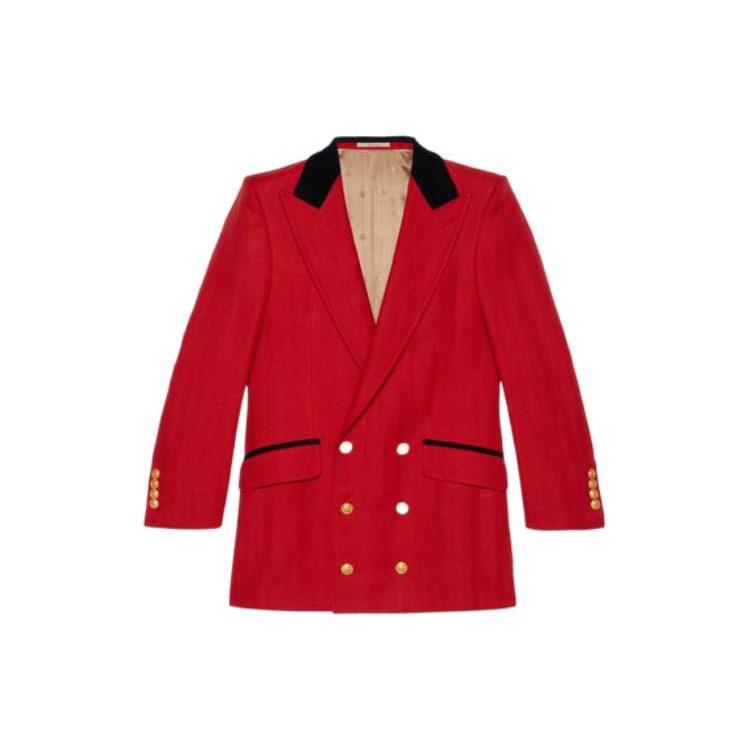 GUCCI Herringbone Formal Jacket 705281-ZAFT8-6509