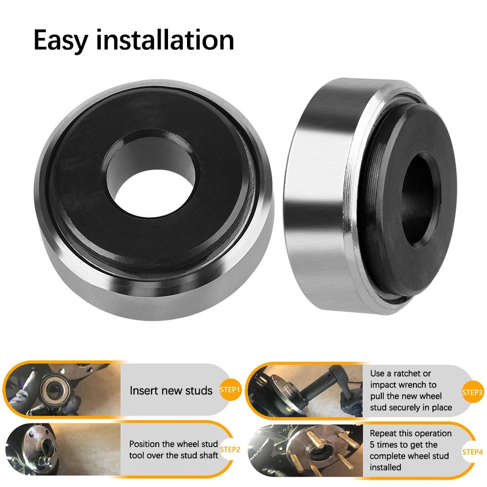 24234 Hand Tools Kit High Quality Wheel Stud Installer for Car Wheel Stud up to 1.4cm Diameter Reduces Friction Use with Impact Wrench Ratchet