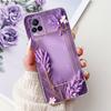 For Vivo V21e V2061 / V21 4G 5G V2050 V2066 Phone Case VivoV21e V 21 4G Elegant Floral Cat Printing Soft Silicone TPU Cases