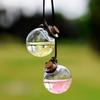Car Hanging Diffuser Bottles Empty Glass Bottle With Flower Car Mirror Aromatherapy Fragrance Hanging Pendant Air Freshener