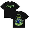Feid Ferxxo Double Sided Print Tshirt Streetwear ONeck Print Tshrits Classic Latin Music Unisexs Casual Gothic Clothes Cotton Tops