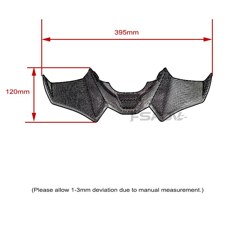For YAMAHA MT07 MT-07 SP MT 07 2021 2022 2023 2024 Motorcycle Sport Downforce Naked Front Spoilers Aerodynamic Wing Deflector