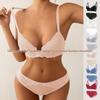 Cross-border Sexy Lace Push-up Bra Set for Women - Hot Selling