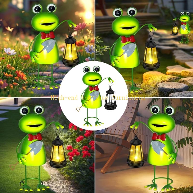 Tierstatue Solarlicht LED-Licht Gartendekorationen Solarnatursteine Tierlicht Wasserdicht Außenhof