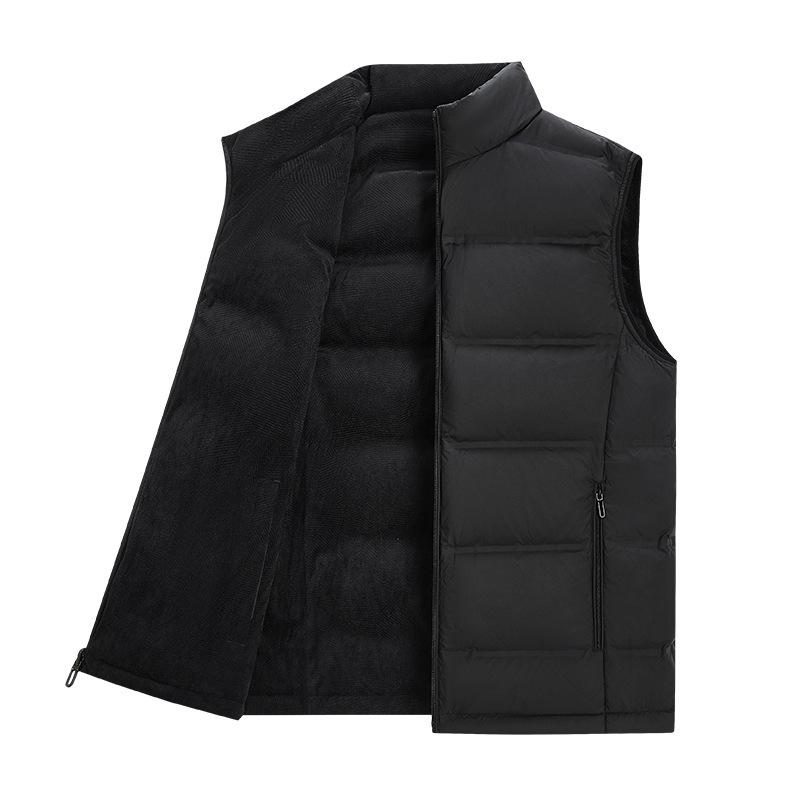 Duckdown Men and Women with The Same Double-sided Down Vest Windproof Light Couple Ladies.