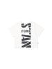 INSTANTFUNK Crop Vintage Logo T-Shirt - White