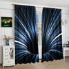 Fashion Vortex Visual Print Curtains Kitchens Bedrooms Study Rooms Cafes Curtain Set Of 2 Made Polyester Washable Bedroom Decor Ready