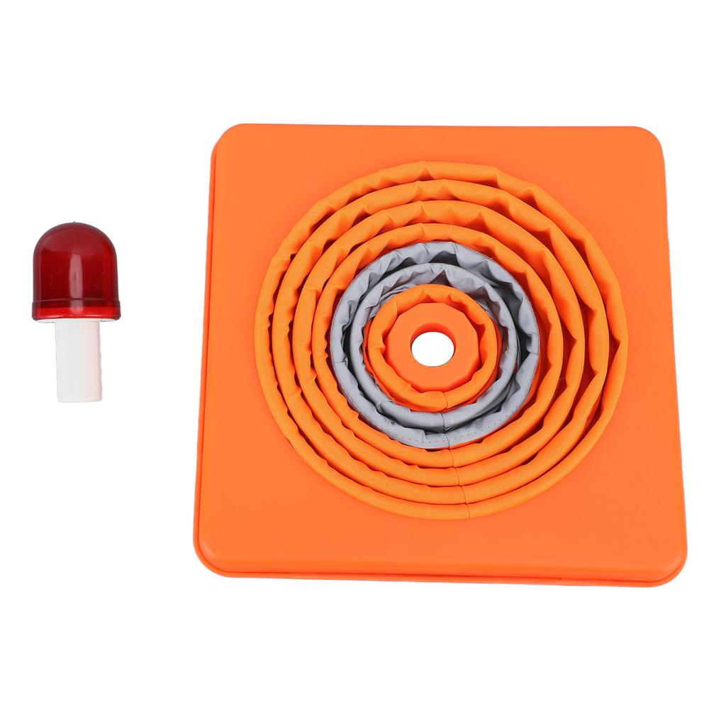 Warnleuchte Nachtsicht Reflektierendes Schild Heben Verkehrsleitkegel für Parken 45cm Dehnungshöhe