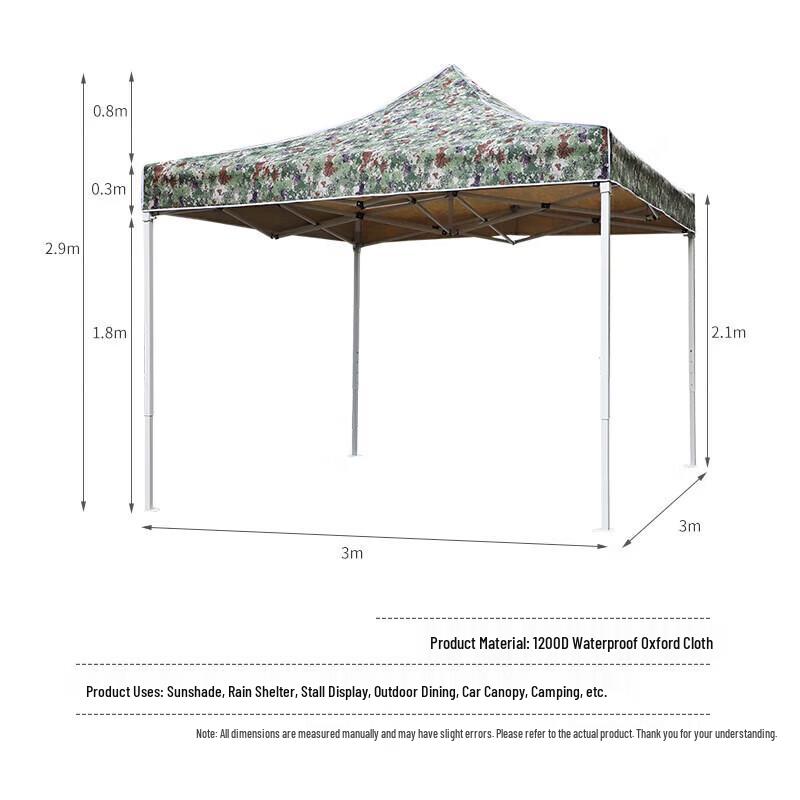 Bingyi Heavy-Duty Camouflage Folding Outdoor Shelter