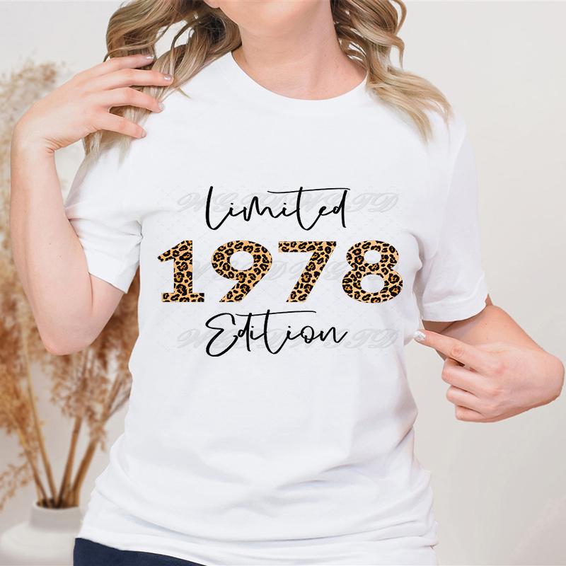 

Женские топы с круглым вырезом и леопардовым принтом белого цвета, изготовленные в 1970-1979 годах, винтажные футболки, ограниченный тираж 1978 года, рубашки с леопардовым принтом для женщин XL