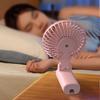 Umbrella Fan Strong Airflow Low Noise Foldable Design Handheld Personal Fan Hands-Free Clip-On Rechargeable Cooling Fan