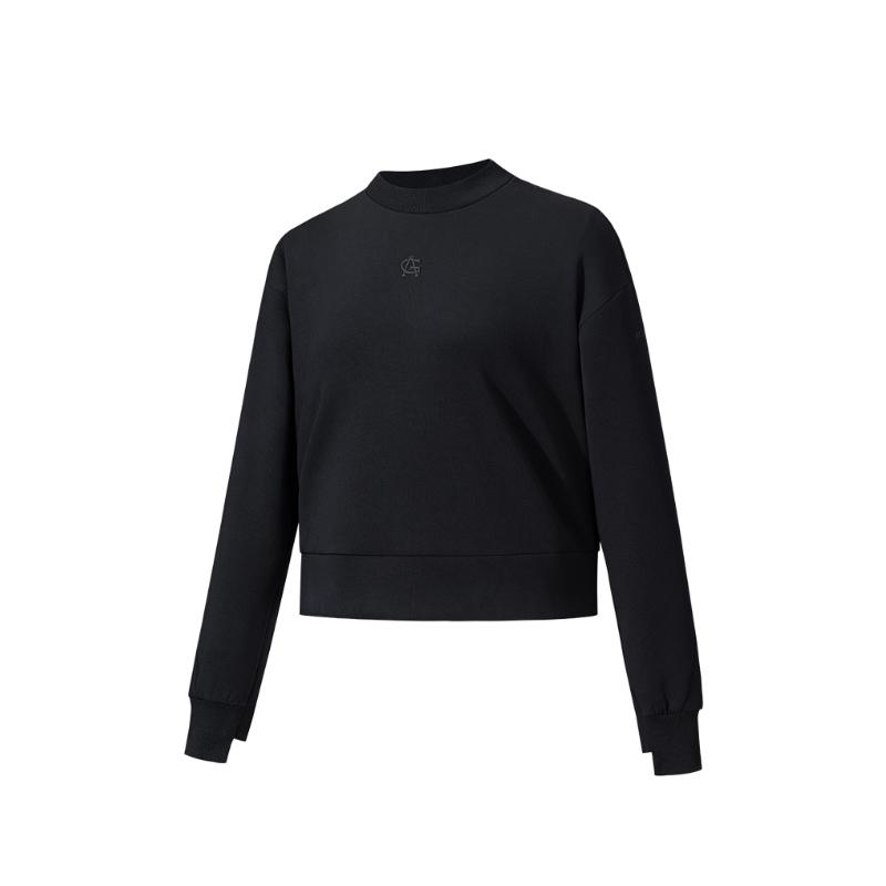 

Anta Удобный Простой Модный Универсальный Свободный Стойка Воротник Пуловер Толстовка Женская толстовка 162530715-3 M