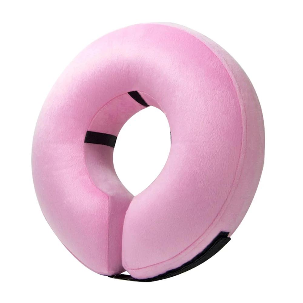 Inflatable Dog Recovery Collar Soft Pet Donut Collar for After Surgery Anti-Licking Wound Healing Protective Cone