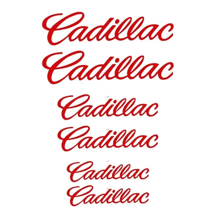 

For Cadillac ATS BLS CT4 CT5 CTS ESCALADE EXT STS XLR XT4 XT6 XTS 6pcs Vinyl Car Caliper Stickers Tire Brake Decorative Decals червоний