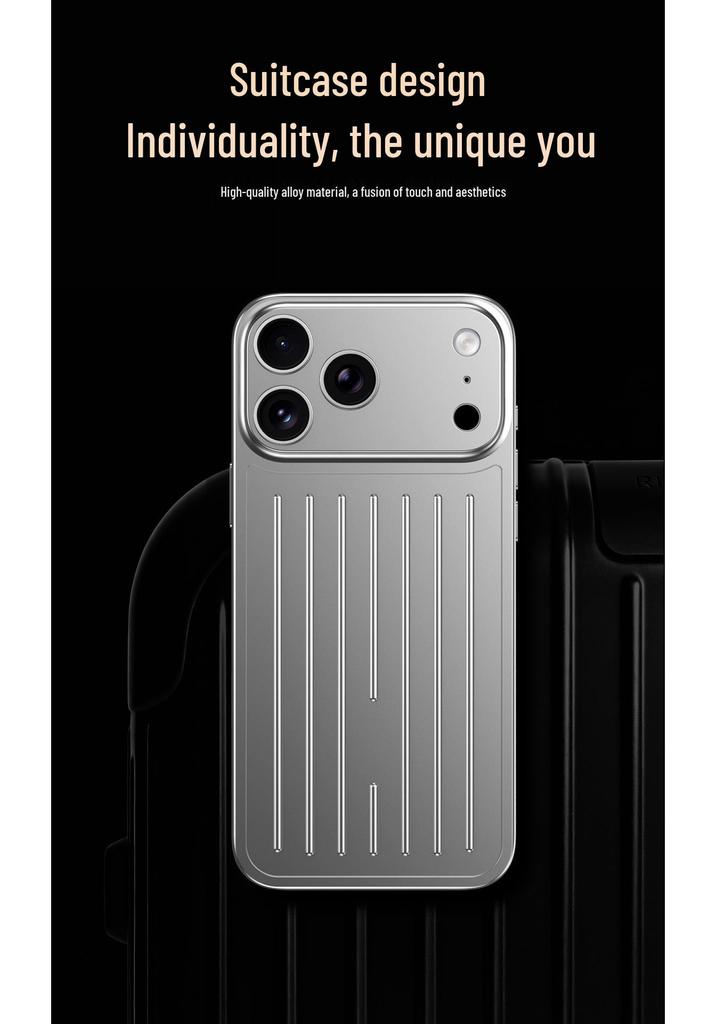 Minimalist Drop-Proof Suitcase Style Case for iPhone 17 & 16 Pro Max