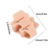 1 Pair Toe Finger Separator 3 Hole Hallux Valgus Orthopedic Spacers Overlapping Hammer Foot Corrector Straightener Pedicure