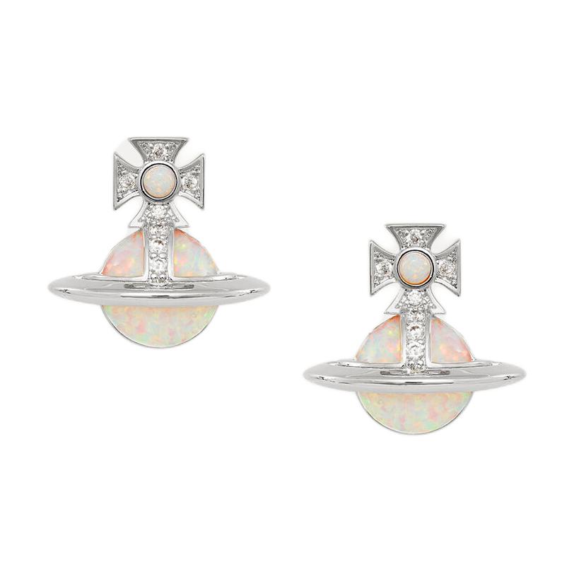 

Vivienne Westwood Franca Colorful 3D Saturn Shaped Brass Earrings Unisex Earrings Silver 8050889940951 Basic Packaging-Dust Bag+Box