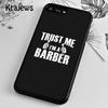 Krajews Love Barber Life Husa moale pentru telefon pentru iPhone 14 5 SE 6s 7 8 plus 11 12 13 pro X XR XS max Samsung S21 S22ultra Plus