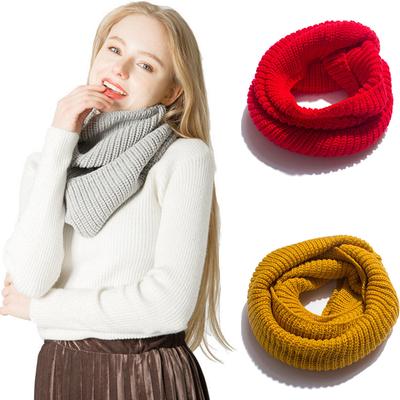 Outono e cabeça alfinete cachecol tecido cachecol manter cachecol dois-loop quente moda inverno lã