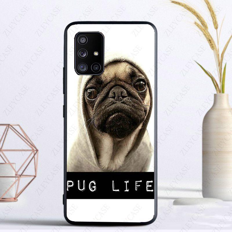 Soft Phone Cover For Samsung Galaxy A32 A12 A52 A53 A22 5G A11 A21S A50 A10S A20E A30S A40 A51 A70 A71 CASE Lovely Pug Dog